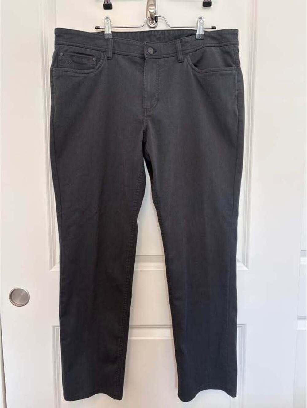 English Laundry Men’s 38x32 Stretch Jeans Dark Charcoal Black Straight Leg